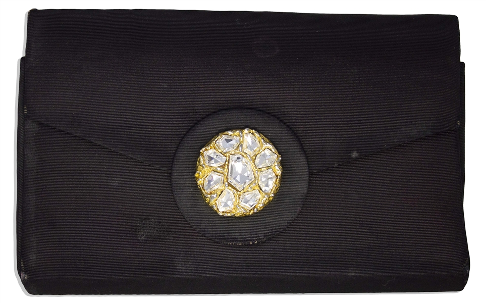 Margaret Thatcher Personally Owned Evening Bag -- Complete With Tissue Tucked Inside